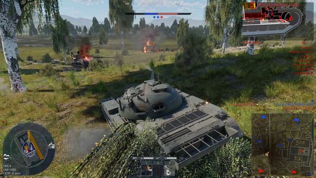War Thunder: Уничтожаем противника на Тiran 4