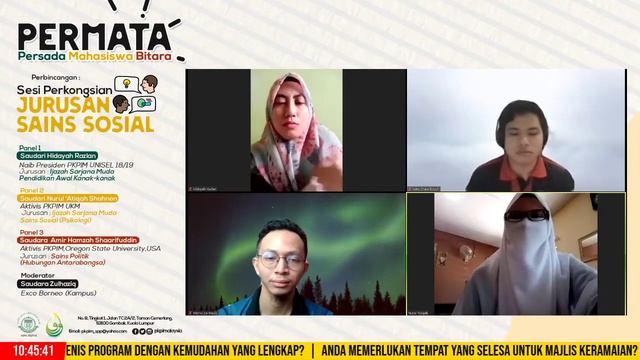 PERMATA: Persada Mahasiswa Bitara: Sesi Perkongsian Jurusan Sains Sosial