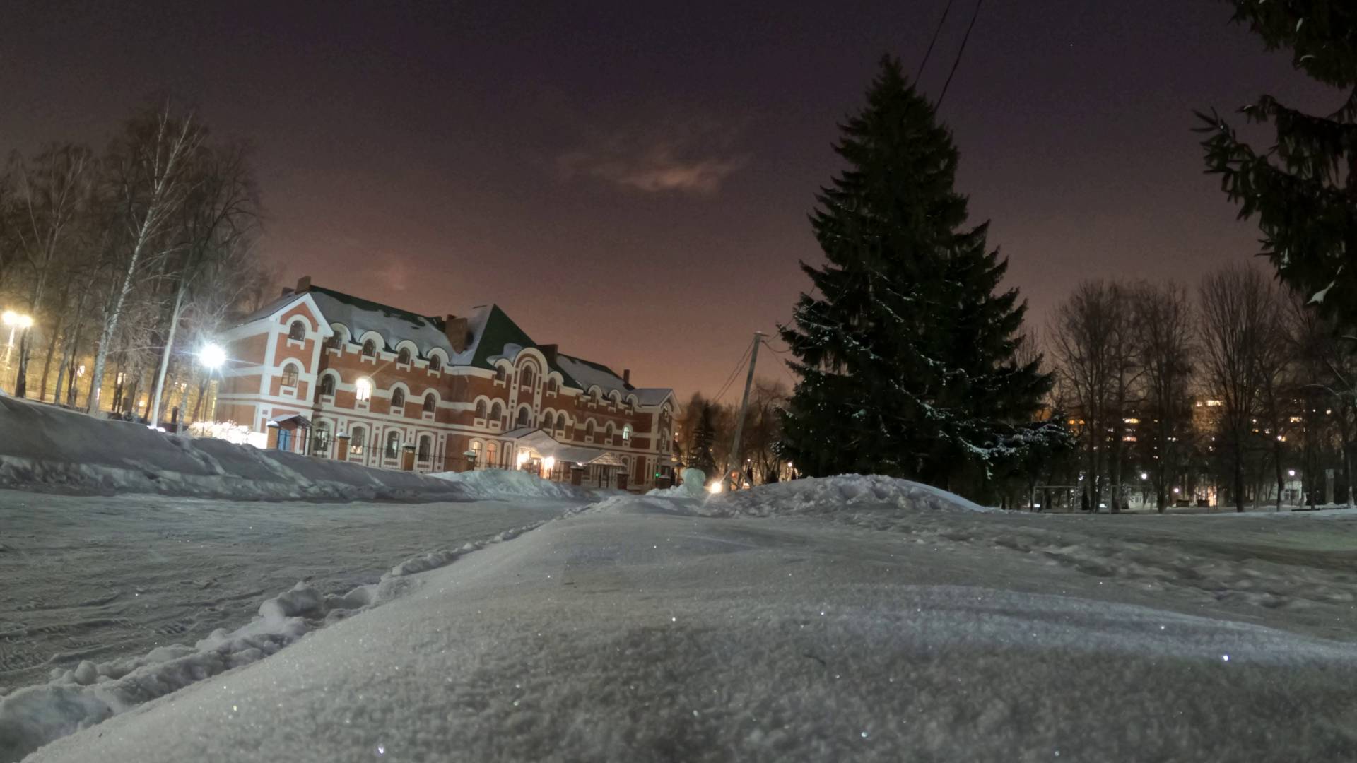 🇷🇺 Россия (Самара) 4k| ️ Красивый вечерний снегопад | Таймлапс случайных мест города