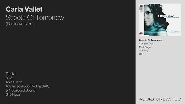 Carla Vallet - Streets Of Tomorrow (Radio Version)