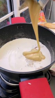 Arroz con leche cremoso.