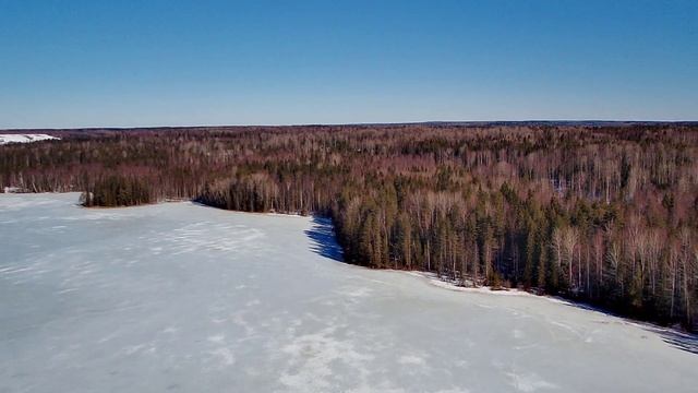 Озеро ПЫШ с высоты птичьего полёта апрель Fpv полёт