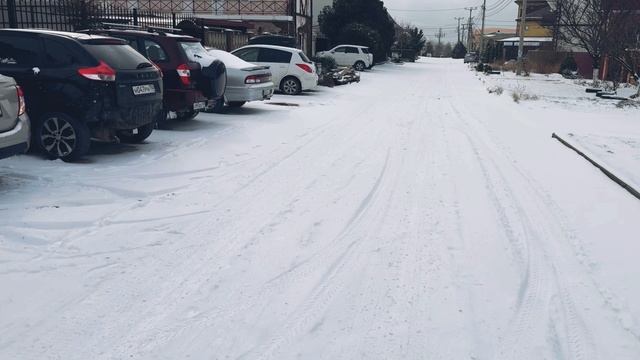 Анапу засыпало снегом