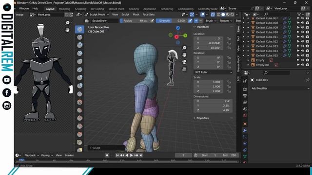 Sculpt Like a Pro: Create Stunning Figures with Blender's Rough Sculpting Tools