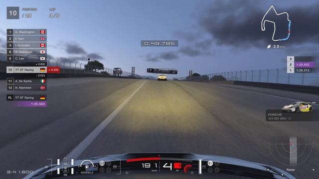 Lamborghini Huracan GT3 Super Trofeo Night Race at Laguna Seca | Gran Turismo 7