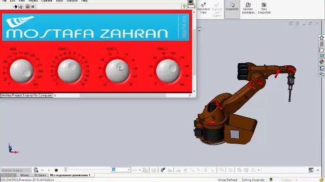 interface between solidworks and labview for KUKA