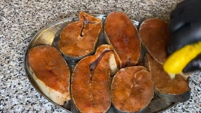 Жареная кета.Быстро и вкусно.#рыба#еда#приготовление#быстро#вкусно #