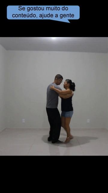 Dança de Salão em um Minuto - Samba de Gafieira - Sacada com Giro do Cav ao redor da Dama (Shorts)