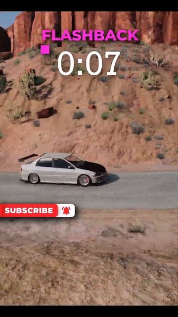 Mitsubishi Evolution 😢 Flashback 🚘 BeamNG.Drive #shorts