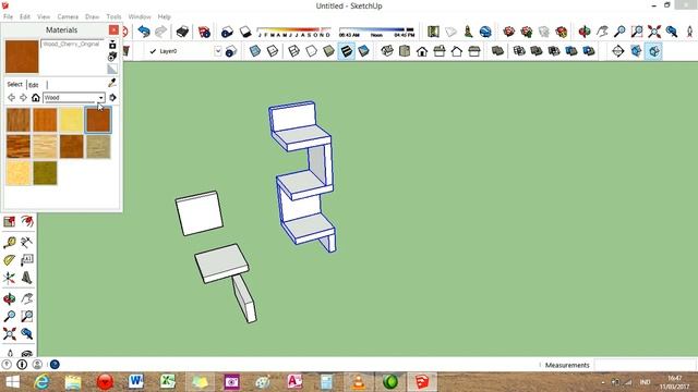 Cara Mewarnai Objek di Sketchup 2014