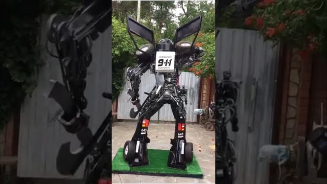 Робот из металлолома и запчастей !!! Instagram @makegenwork19_83
