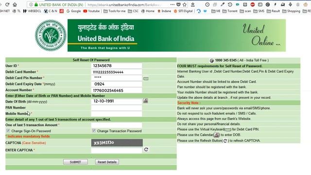 Quickly Reset UBI Net Banking Password From Home [HINDI] | Smart Online#5