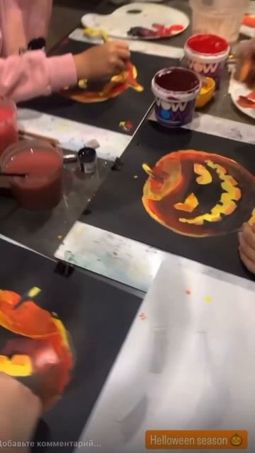 Helloween season  (или тыквенный спас ) #artteaching #acrilicpumpkin #helloweenpumplin