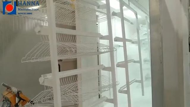 Clothes drying rack automatic powder coating machine