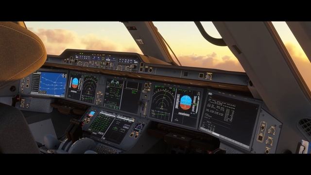 Microsoft Flight Simulator -  Самолет Airbus A350 ! Красиво получилось отправляемся в рейс!