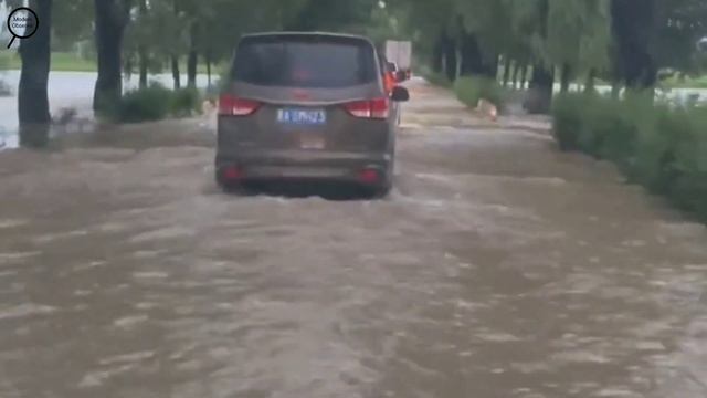 Villages under sea, China dam release water! River overflow in the city