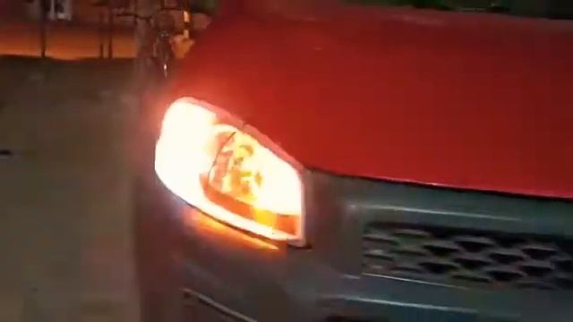 FITA DE  LED DRL NO FAROL DA FIAT STRADA