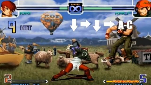 especiais combos e secreto de Yori Yagami kof 2002 magic plus 2