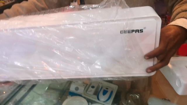 unboxing geepas electric fan heater split ac type heater