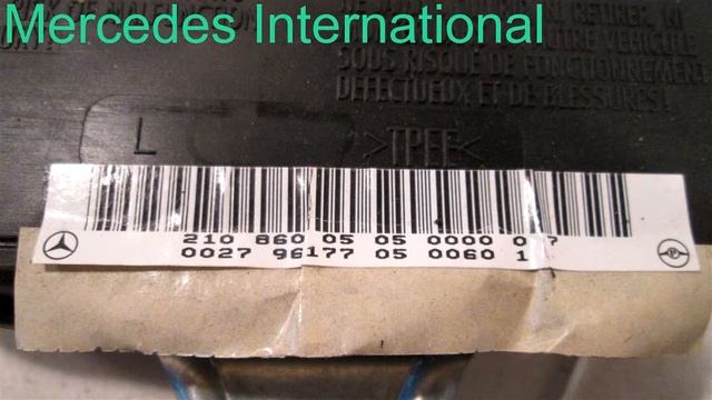 1997 Mercedes E420 LH DR AIR BAG 2108600505 - mbiparts.com Used OEM Mercedes Parts - Dismantl... OE