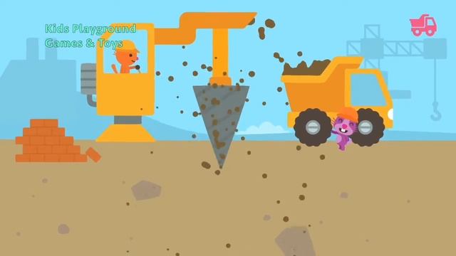 ❤️ 😁 Sago Mini Trucks and Diggers - Sago Sago Home Build Game For Kids