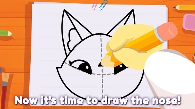 Let's Draw Phoebe The Smart Fox! | How To Draw A Cute Fox | Drawing Tips