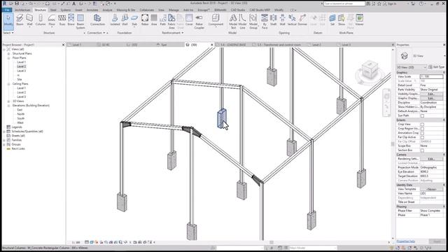 steel structure by Revit