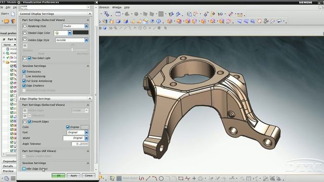 NX 8.5 - 1 Using some miscellaneous display enhancements DTM