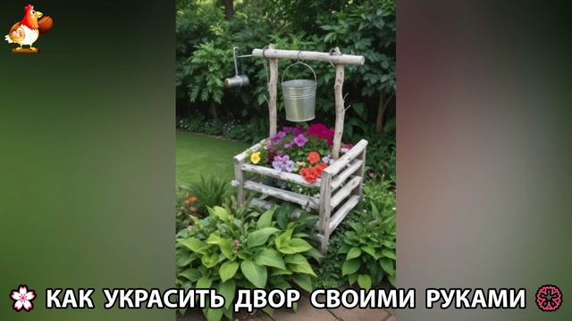 Как украсить двор дома фото идеи (175) 🏡 для дачи и сада своими руками 🌷🪻🌺💮