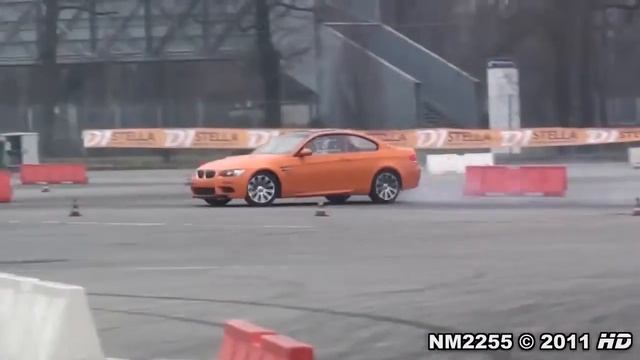 Orange BMW M3 drift!