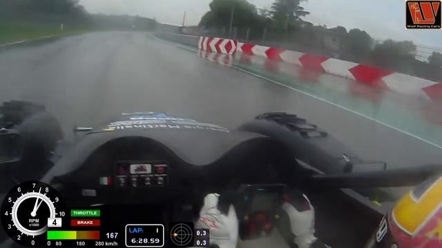 Davide Amaduzzi: Enzo e Dino Ferrari.Imola Circuit, Wolf GB08 Honda in the heavy rain.