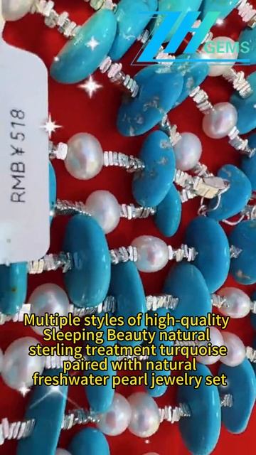 250226-2 Multiple styles of high-quality Sleeping Beauty natural sterling treatment turquoise paired