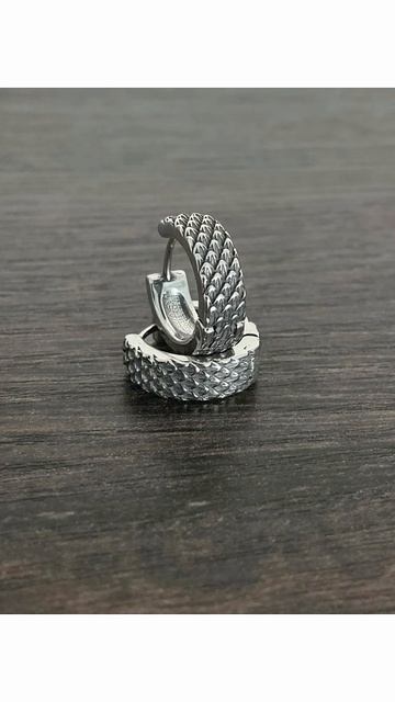 Серьги-конго "Чешуя дракона" от StarfallShop