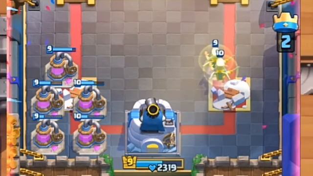 omg:0 coloquei quase 50 curadoras na arena mini game Clash royale