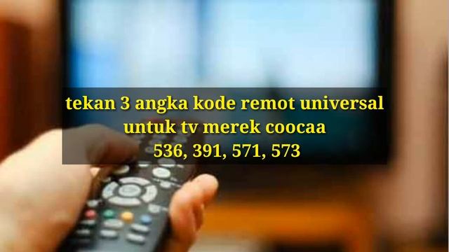 KODE REMOT TV COOCAA
