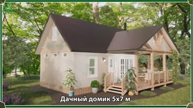 Дачный дом – планировка и интерьер, схема и размеры, вариант (100)