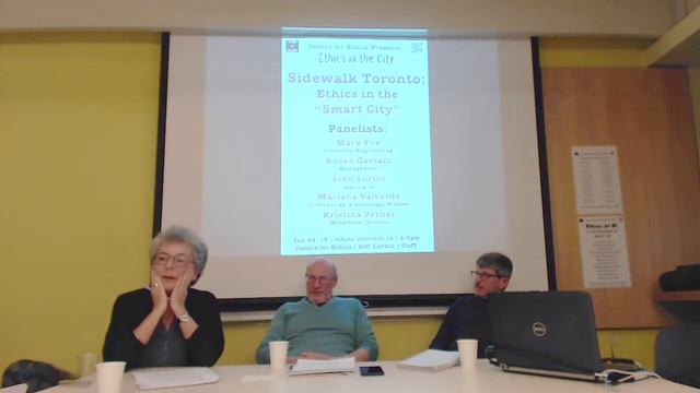 Ethics in the City: Mariana Valverde, Sidewalk Toronto: Ethics in the "Smart City"