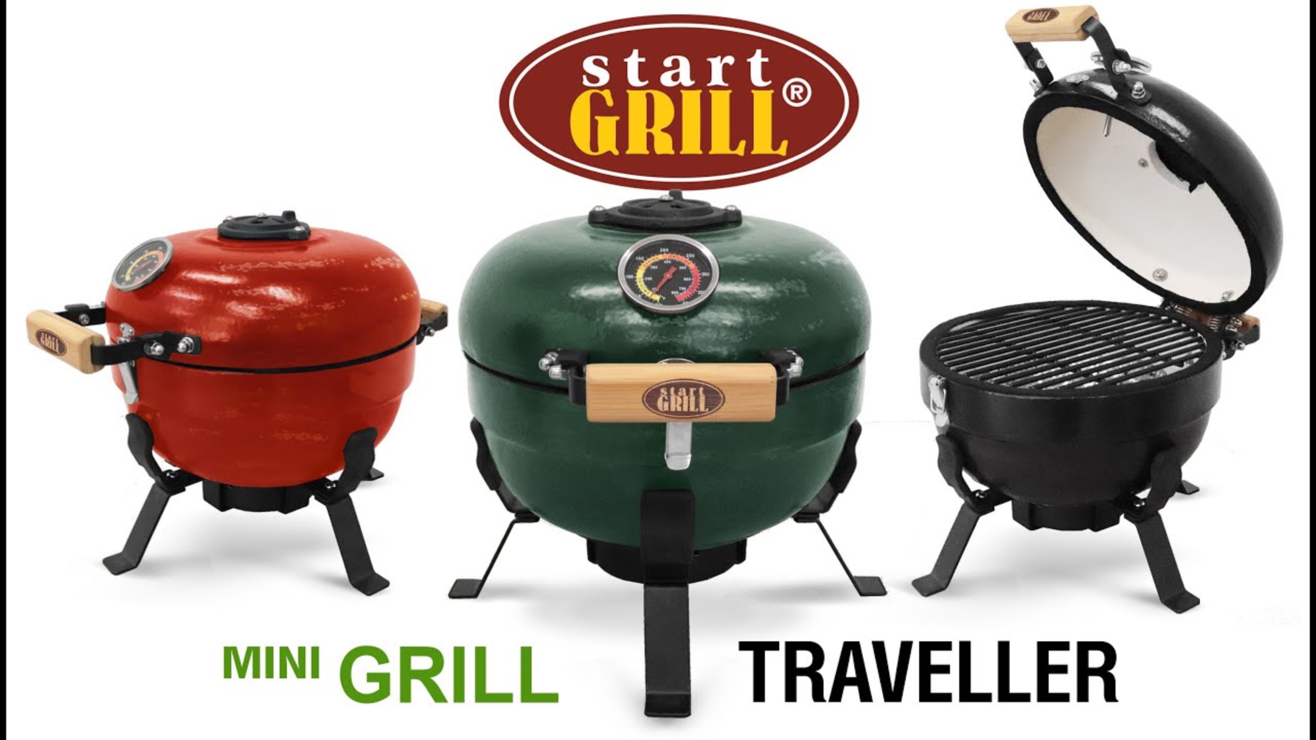 TRAVELLER. Новые компактные модели керамических грилей Start Grill