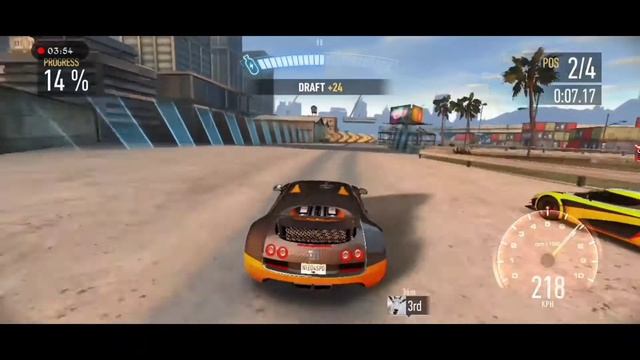 RACE WITH BUGATTI VEYRON | NFS NO LIMITS DYNAMIC DUO