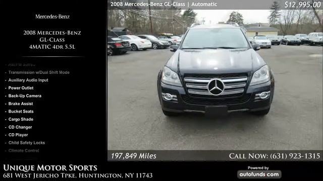 Used 2008 Mercedes-Benz GL-Class | Unique Motor Sports, Huntington, NY - SOLD