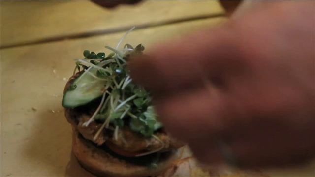 VEGGIE BURGER - Chef Hans Goplen - The Farm of Beverly Hills