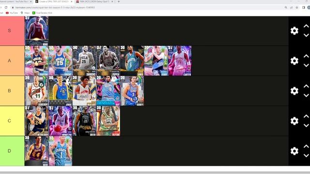 BEST GALAXY OPAL CARDS IN NBA 2K23 MYTEAM! (TIER LIST)