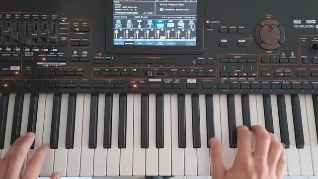 Юрий Шатунов - Вечер холодной зимы  / Korg Pa4x