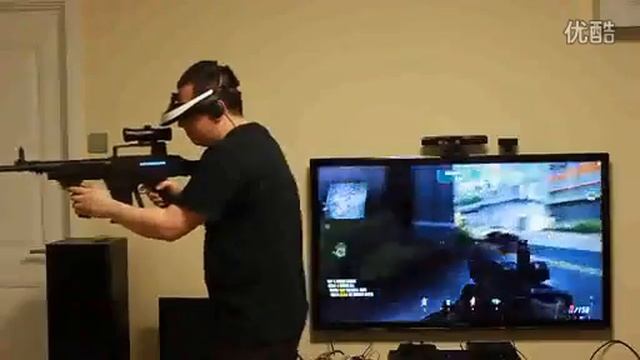 X-ROVER Game Gun+Sony 3D Viewer T1+Alienware X51: Whole Set for Simulation of Shooting Game