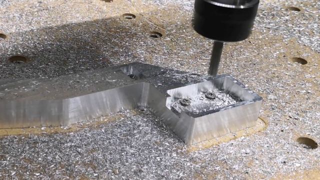 DIY CNC - Milling Aluminum (On-board 3D Touch Probe) #diycnc #cncmachine #cnc