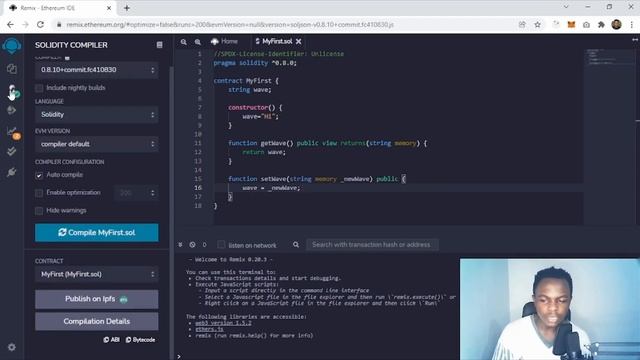 How to write and deploy your first smart contract using Remix IDE