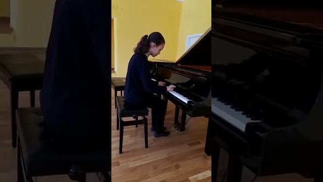 Черни-Гермер Этюд 5 (ll тетрадь), исполняет Люлина Мария 7 класс,  преподаватель Лобачкова Л.И.