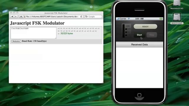 Javascript FSK Modulator