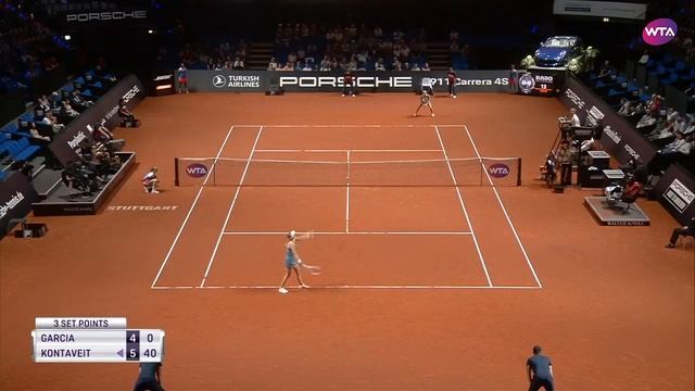 Caroline Garcia vs. Anett Kontaveit | 2019 Porsche Tennis Grand Prix First Round | WTA Highlights