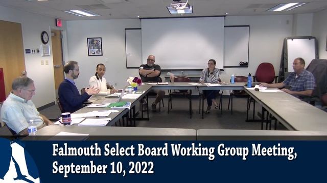 Falmouth Select Board Working Group Saturday meeting, September 10, 2022